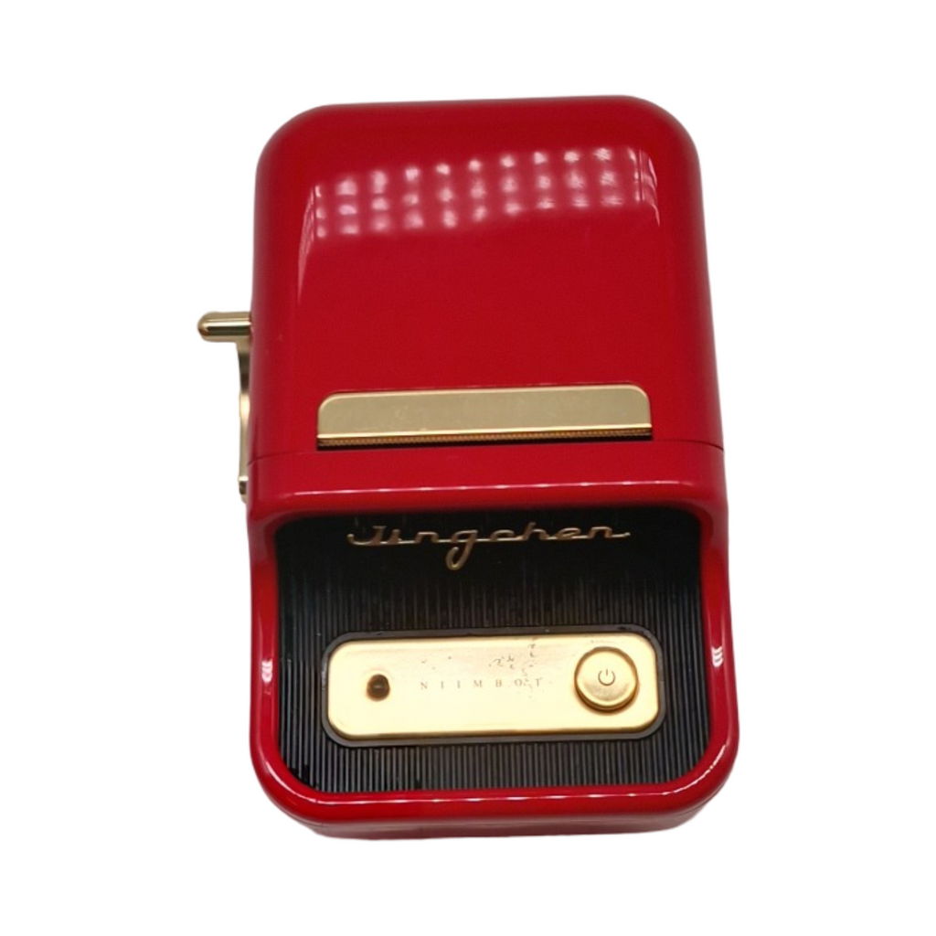 NIIMBOT B21 Etikettendrucker mit 1 Klebebandrolle 5cm Rot