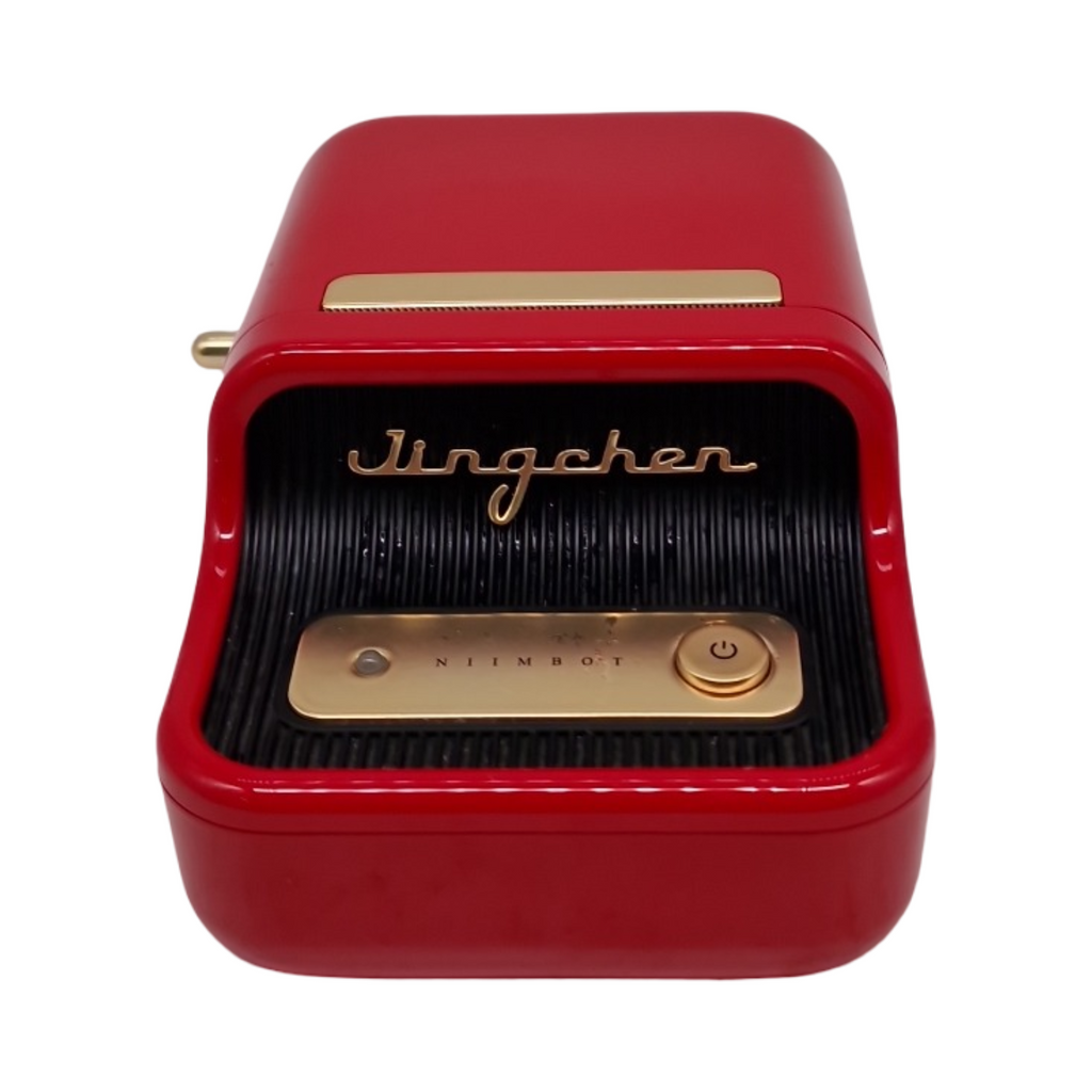 NIIMBOT B21 Etikettendrucker mit 1 Klebebandrolle 5cm Rot