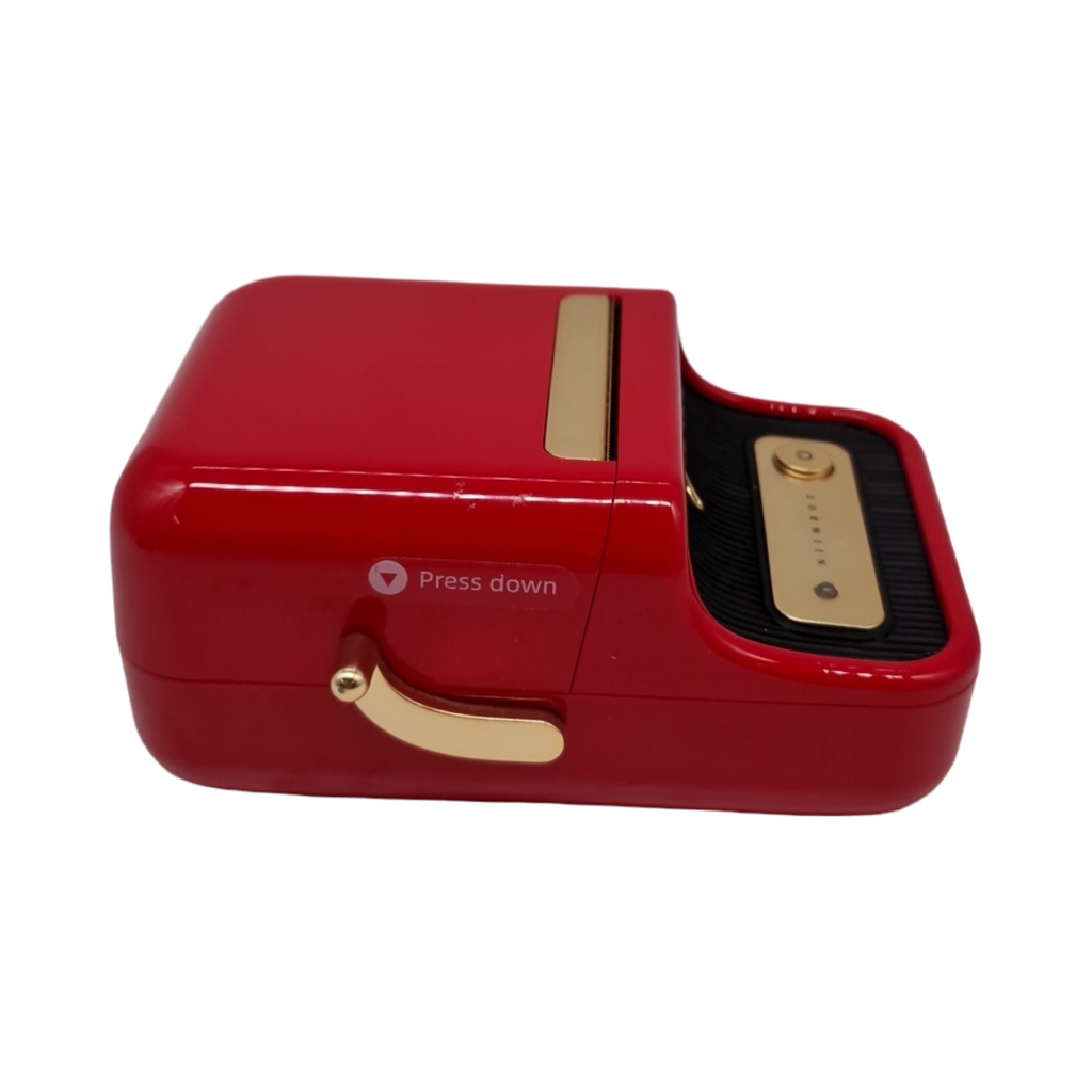 NIIMBOT B21 Etikettendrucker mit 1 Klebebandrolle 5cm Rot