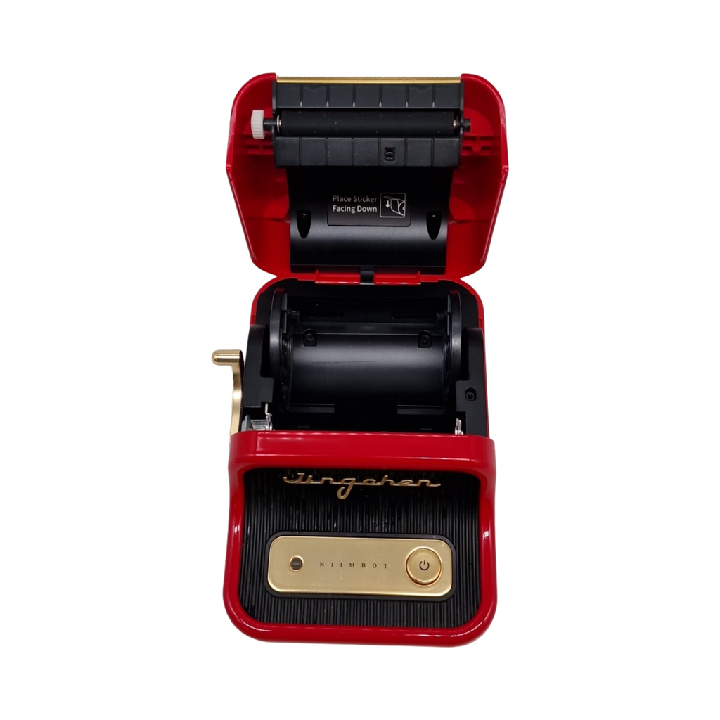 NIIMBOT B21 Etikettendrucker mit 1 Klebebandrolle 5cm Rot