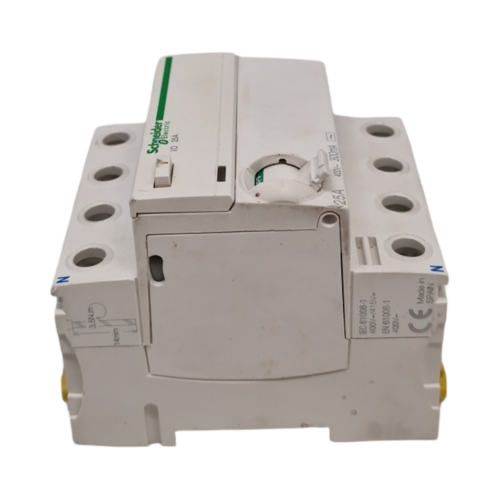 Schneider Electric a9z05425 Fehlerstromschutzschalter 4-polig 25A 300mA AC Schneider Electric a9z05425 Fehlerstromschutzschalter, 4P, 25 300 mA, AC