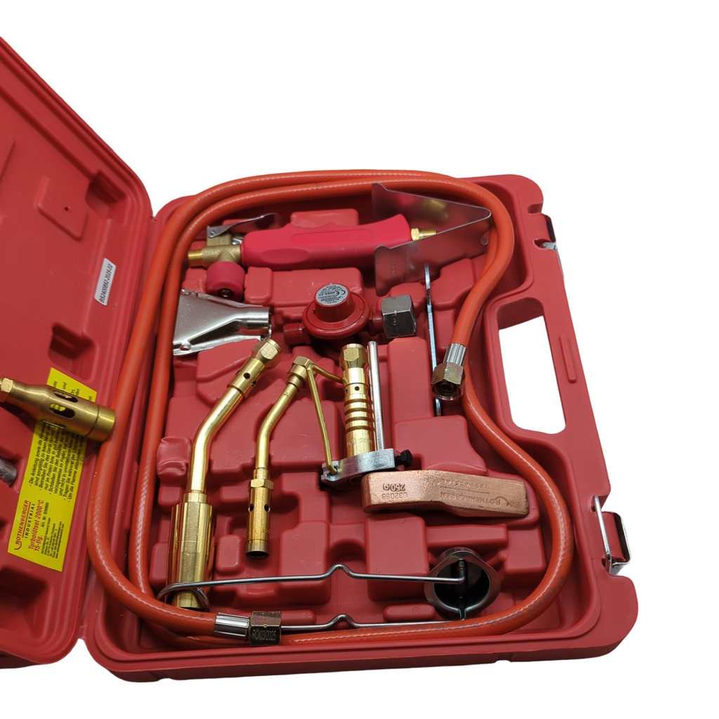 ROTHENBERGER Industrial Turbo Lötset 16-teilig für Hartlöten Weichlöten Kapillarspaltlötung im Koffer