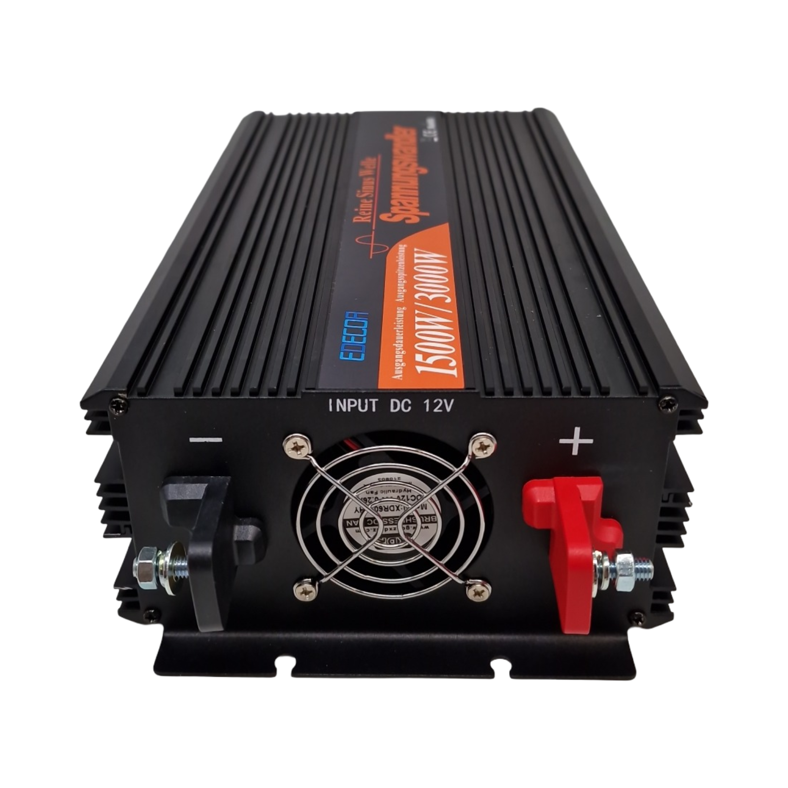 EDECOA Wechselrichter 1500W Reiner Sinus 12V auf 230V Spannungswandler Fernbedienung 3000W Spitzenleistung für Wohnmobil Boot Solar