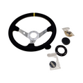 OCC Motorsport Track Lenkrad Alcantara Silberne Speichen 90mm Tiefe 350mm