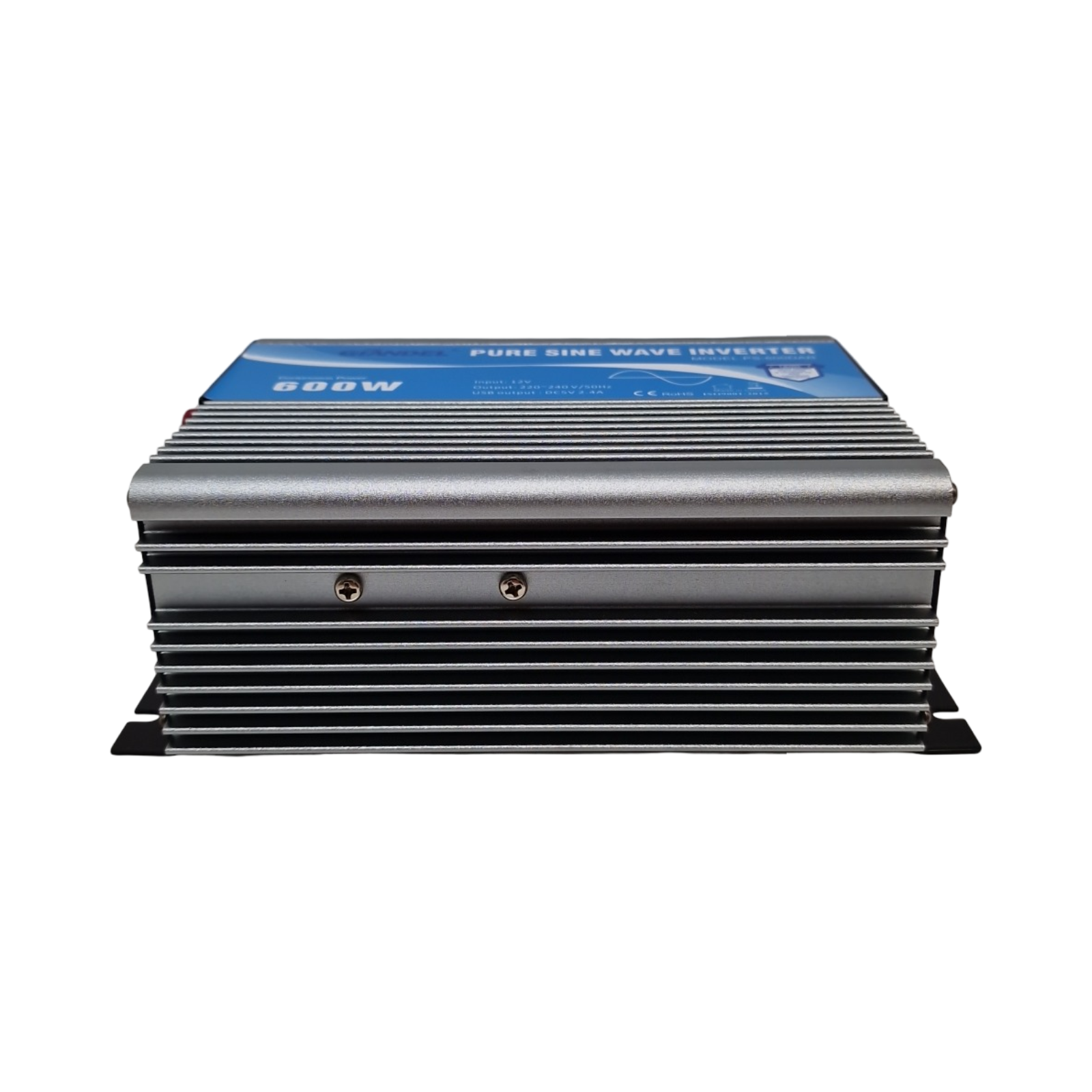 GI 600W Wechselrichter Reiner Sinus Spannungswandler 12V auf 230V Power Inverter mit Fernbedienung USB-Anschluss für Laptop Kamera Smartphone