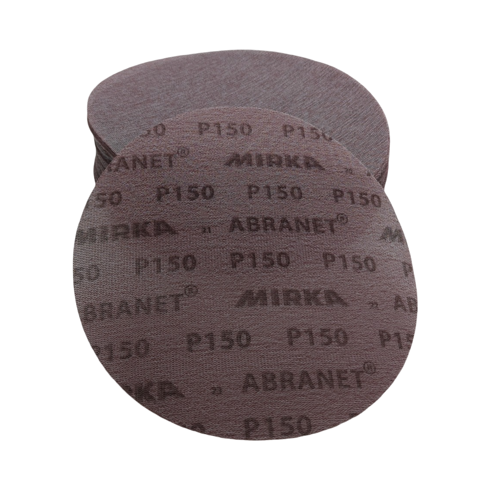 MIRKA Abranet Schleifscheiben 225mm P150 autohaftend Holz Spachtel Lack Kunststoff 25 Stück