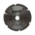 PKD Kreissägeblatt 210 mm 30 mm Bohrung 6 Zähne grobe Oberfläche Faserzement
