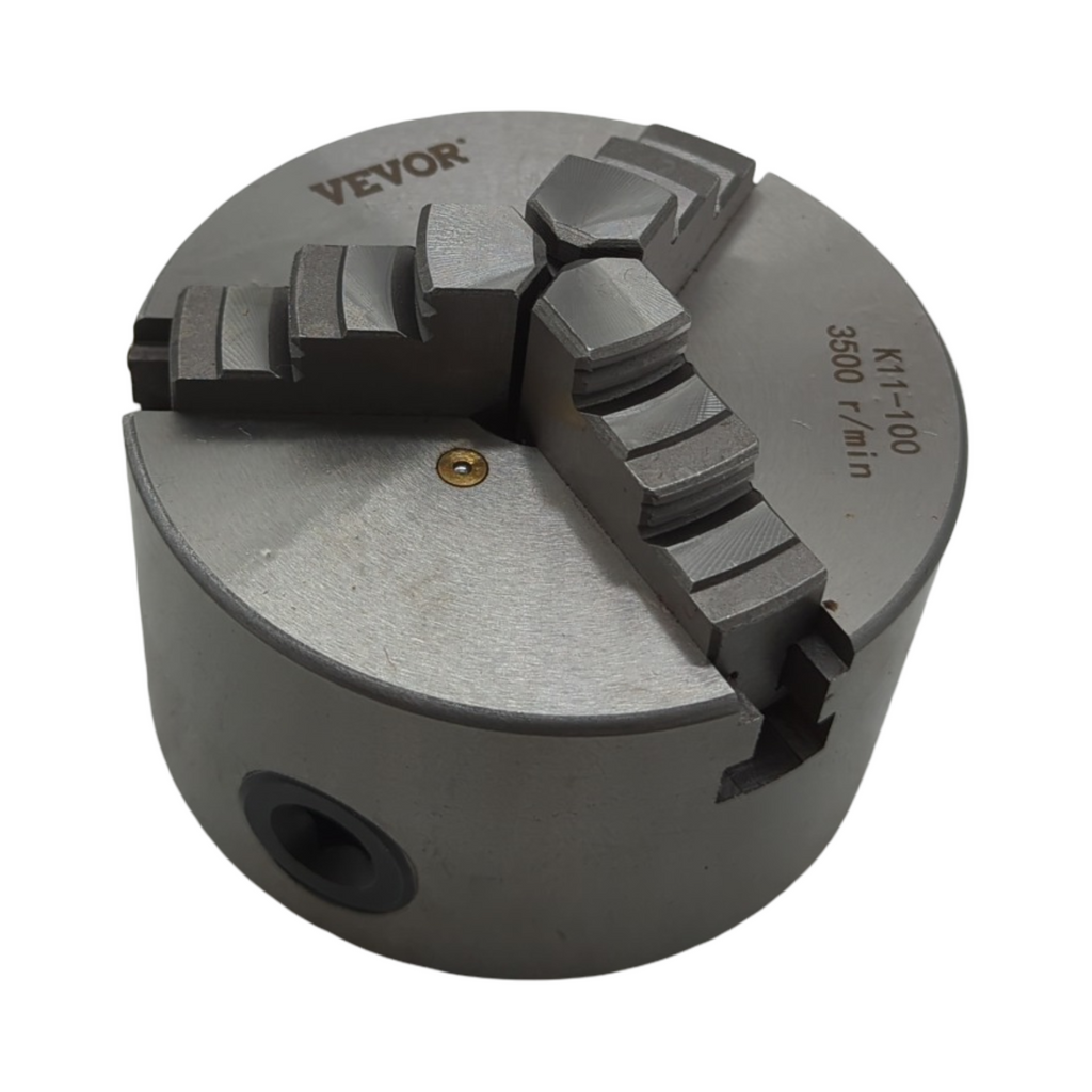 VEVOR K11-100 Drehfutter 100mm 3-Backen selbstzentrierend Gusseisen für Metallbearbeitung