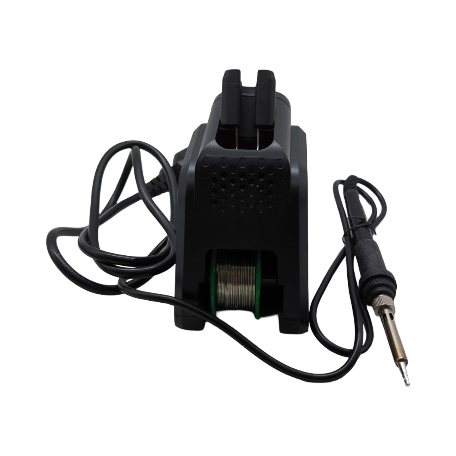 VEVOR Lötstation 80W Lötkolben Digitalanzeige mit 2 helfenden Händen 5 Lötspitzen Lötdrahtspender bleifreies Lötmittel Lötsauger Pinzette a...