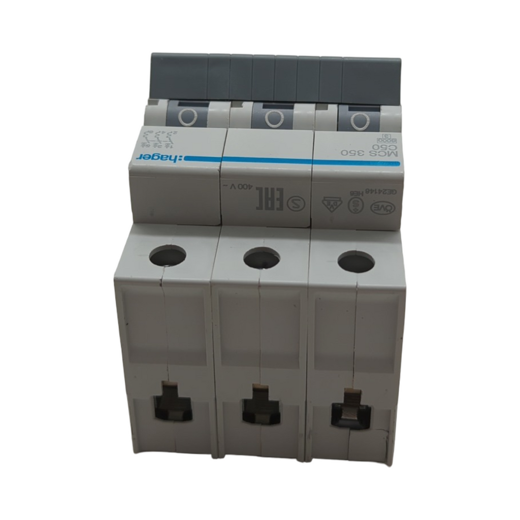 Hager MCS350 Leitungsschutzschalter 3-polig 6kA C-50A Quick Connect 1 Modul