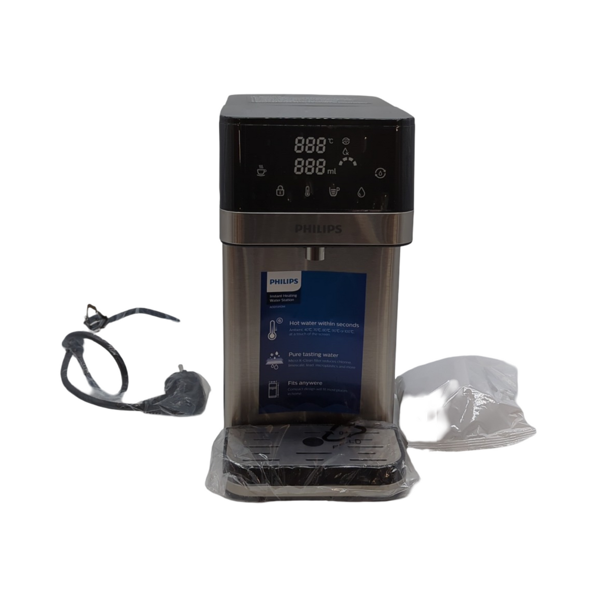 Philips Water Wasserentnahmestation 2,2 Liter Heißwasserspender mit Filter kompakte Größe