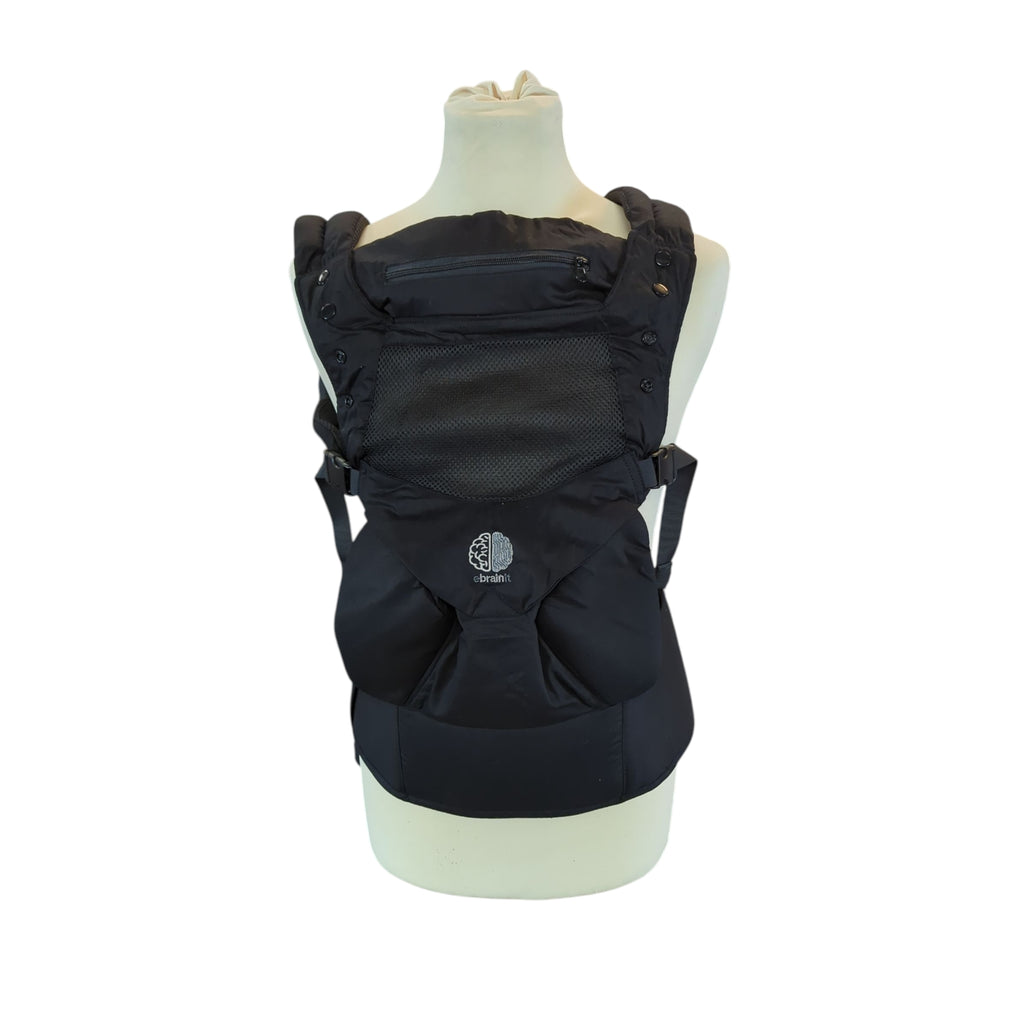 Ergonomische Babytrage für Neugeborene 3D Mesh 4 Positionen Schwarz