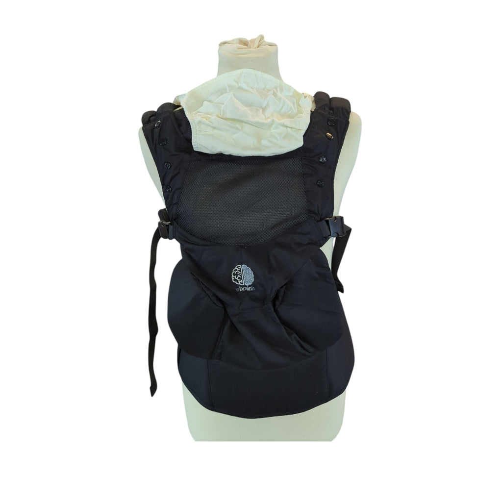 Ergonomische Babytrage für Neugeborene 3D Mesh 4 Positionen Schwarz