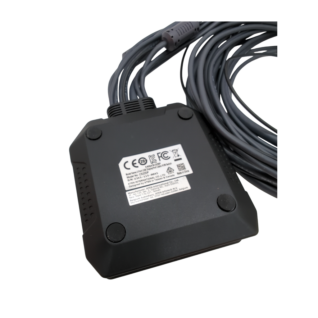 Aten CS22DP KVM-Schalter 2 Port USB DisplayPort mit Fernwähler
