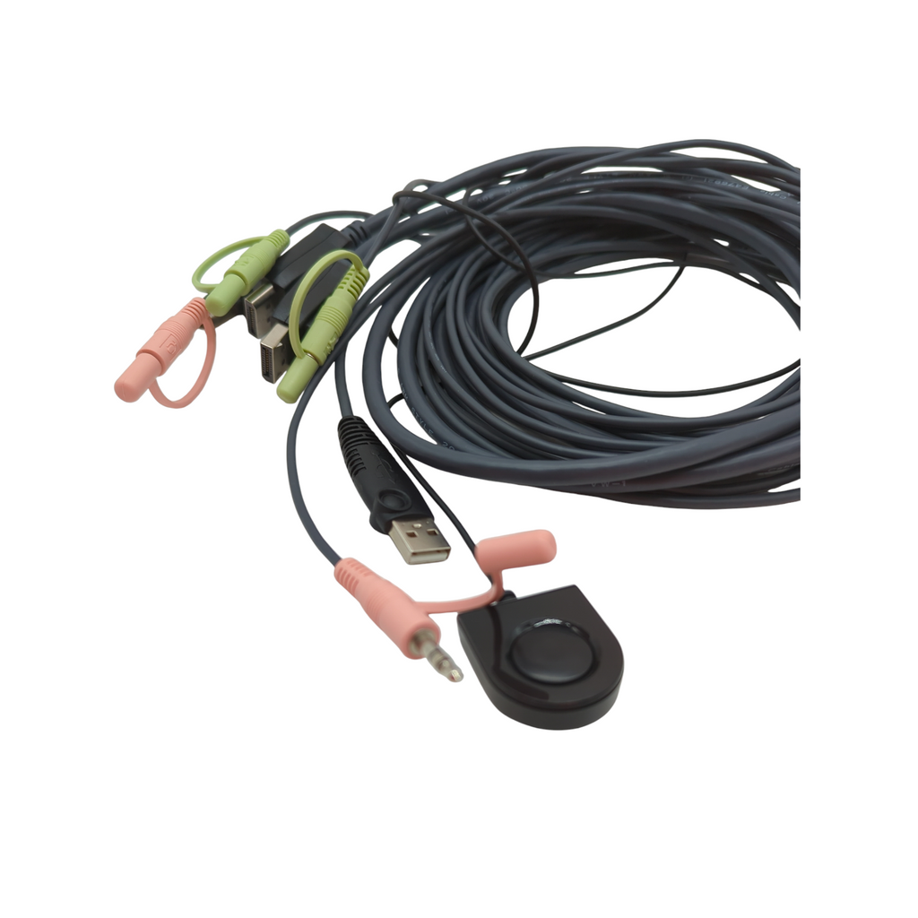 Aten CS22DP KVM-Schalter 2 Port USB DisplayPort mit Fernwähler