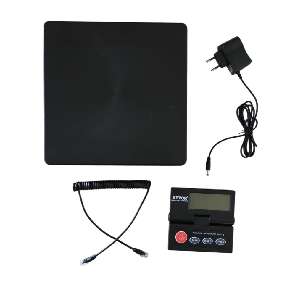 VEVOR Plattformwaage Digitalwaage 2g Genauigkeit ABS-Gehäuse Tara-Funktion 10g-50kg