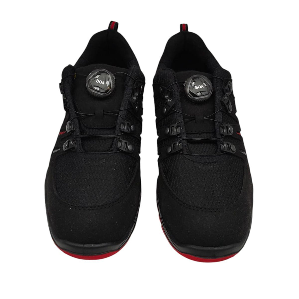ELTEN Sicherheitsschuhe MADDOX BOA Low ESD S3 schwarz/rot Größe 40