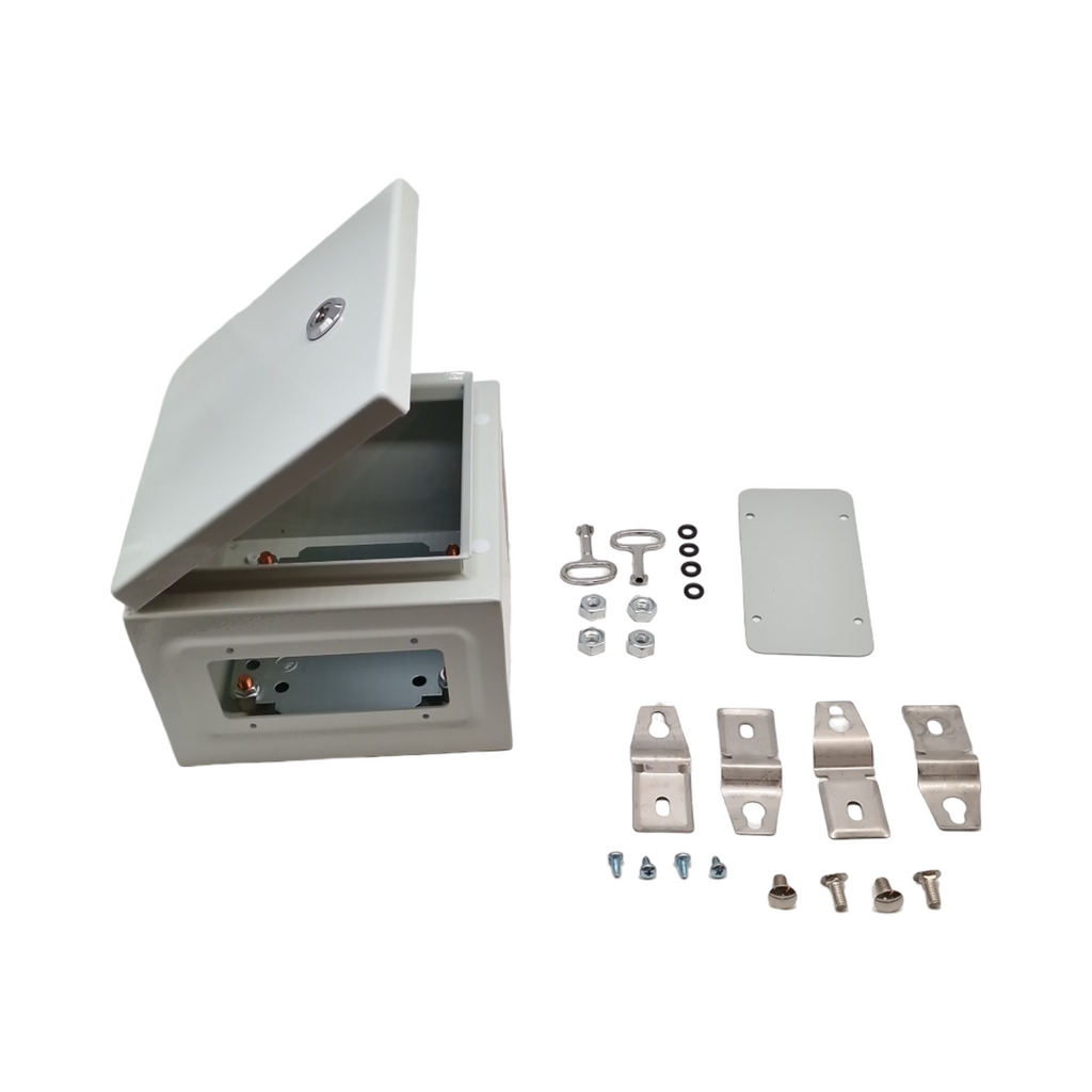 VEVOR Schaltschrank Industriegehäuse Stahl IP66 wasserdicht staubdicht NEMA 4X 20x20x15 cm