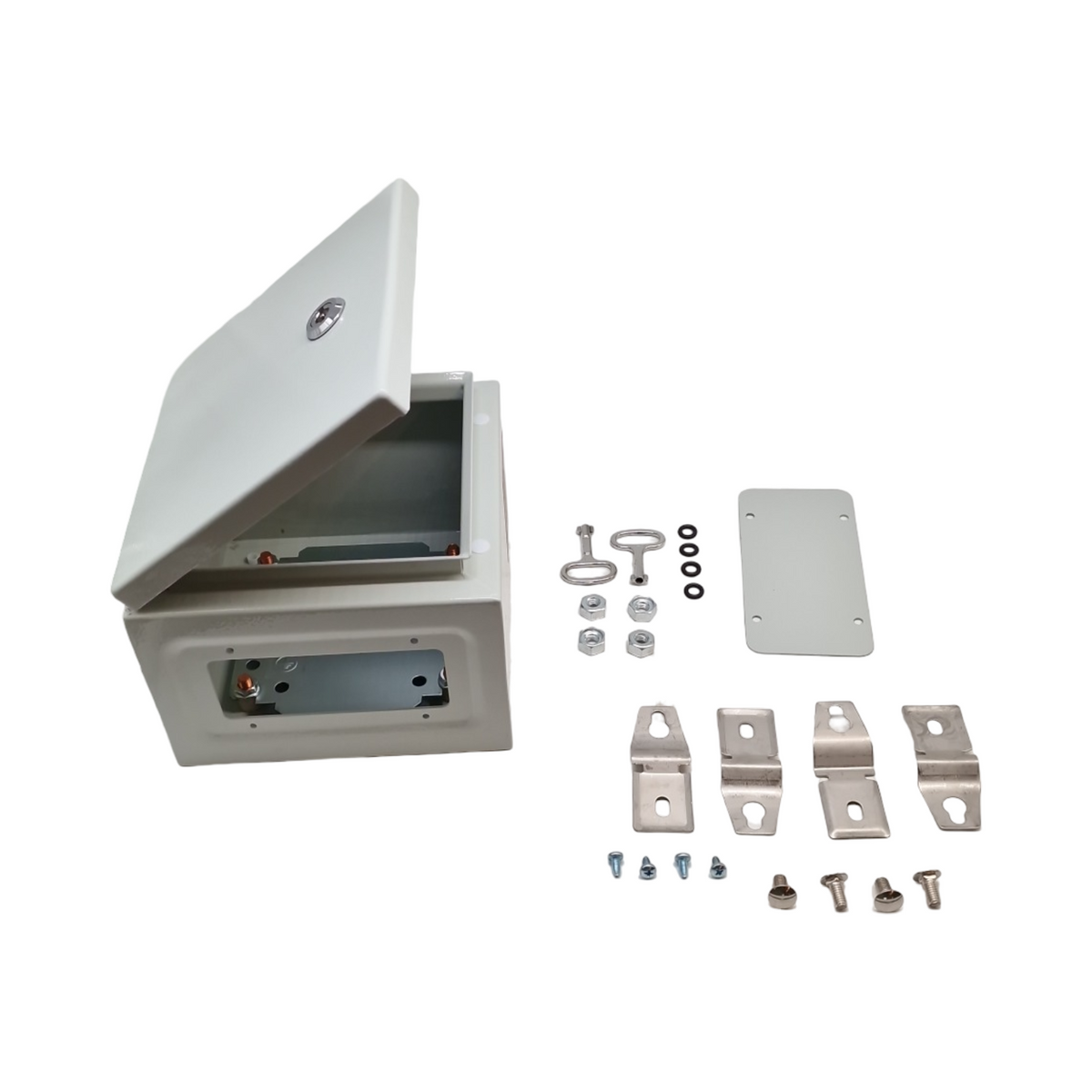VEVOR Schaltschrank Industriegehäuse Stahl IP66 wasserdicht staubdicht NEMA 4X 20x20x15 cm