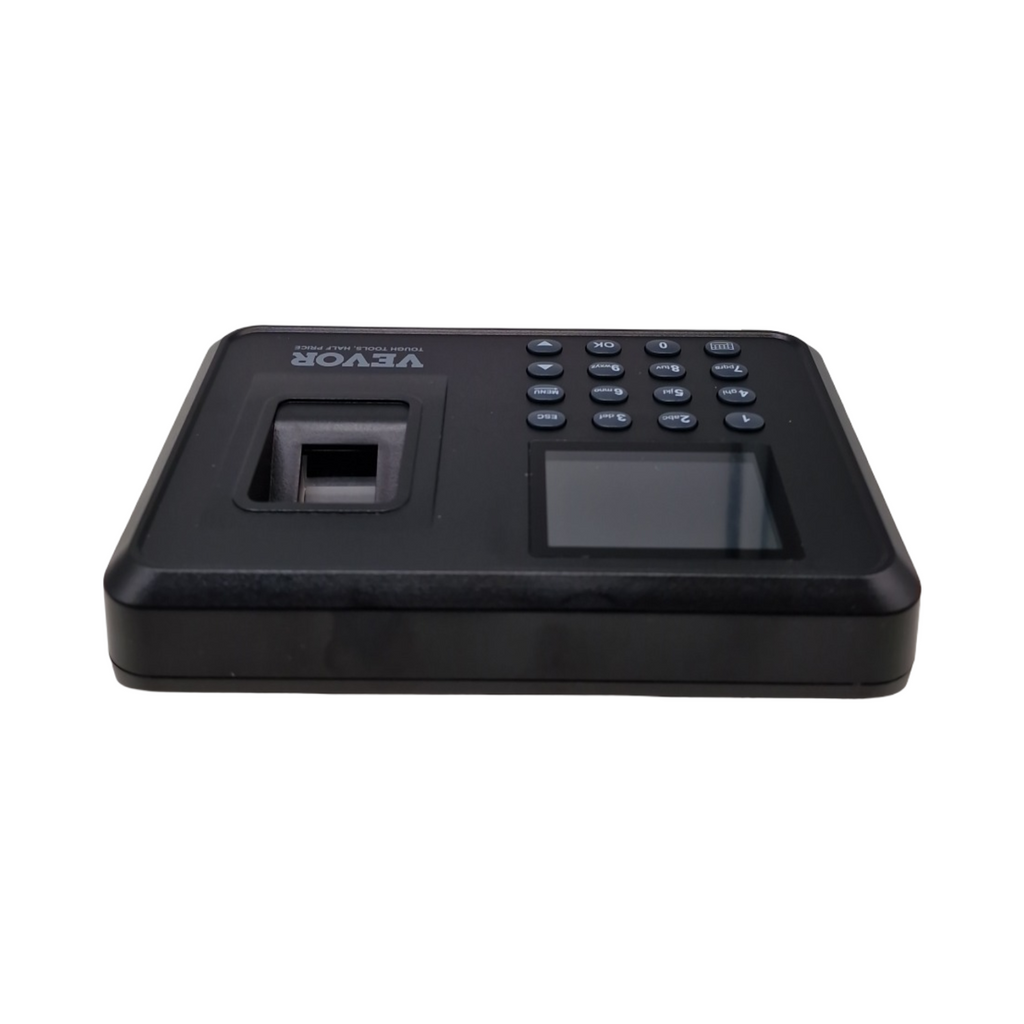 VEVOR Zeiterfassungsterminal biometrisch Fingerabdruck PIN-Eingabe 6 cm Display