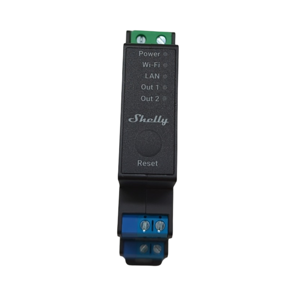 SHELLY Pro 2PM Smart Relais 2 Kanal LAN WLAN Strommessung bis 25A