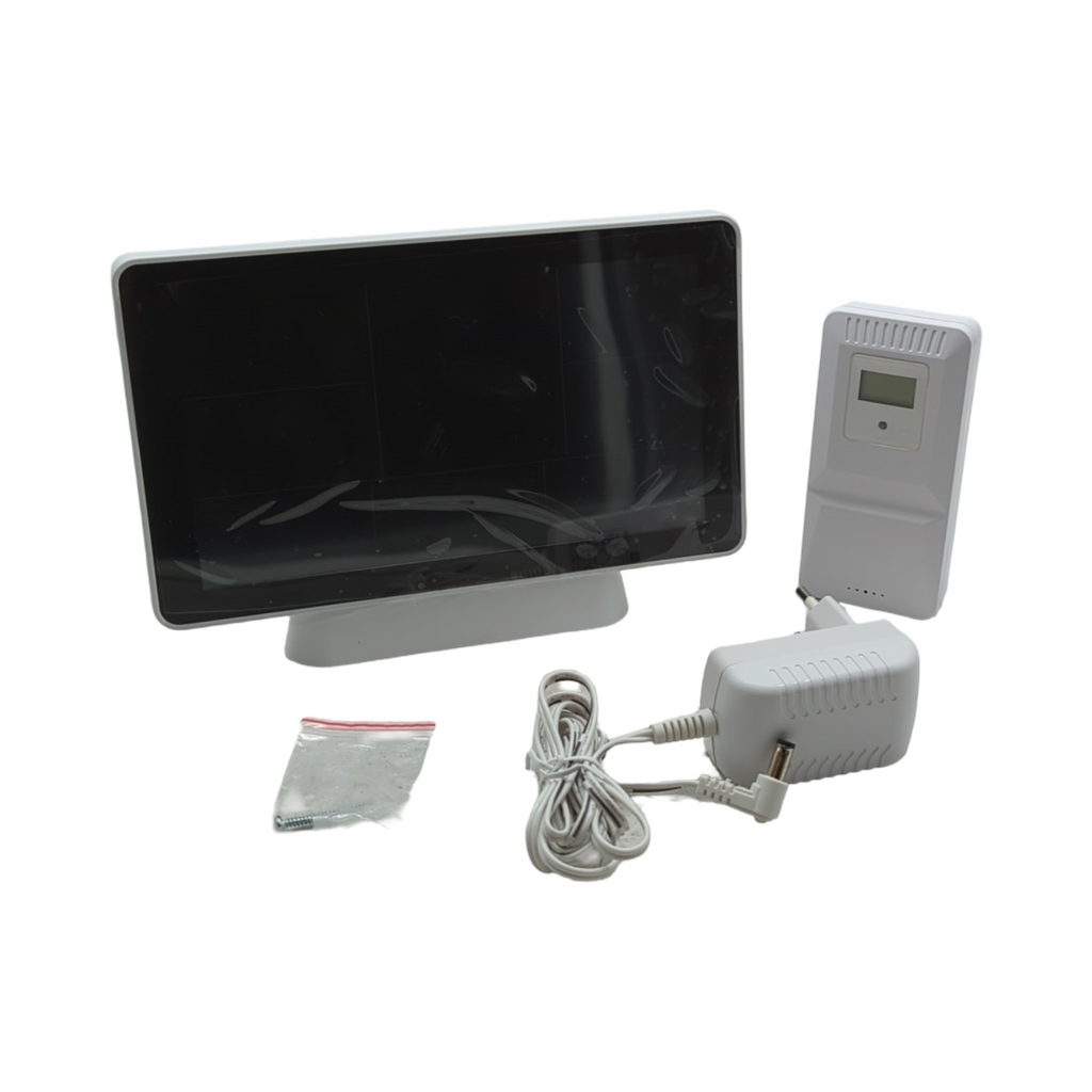 WLAN Wetterstation Funk mit Außensensor 2.4GHz Digital Farbdisplay DCF Funkuhr Innen Außen App/WiFi Kontrolle