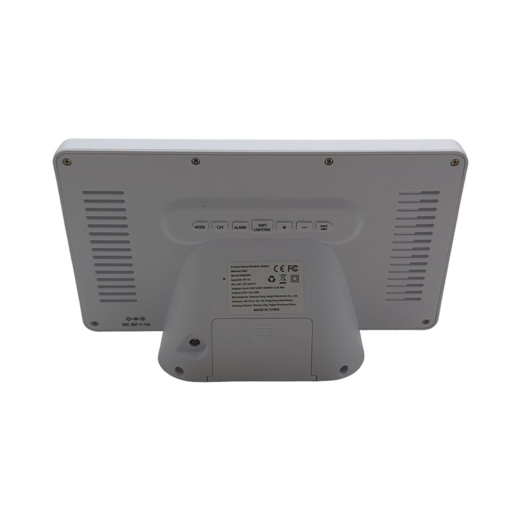 WLAN Wetterstation Funk mit Außensensor 2.4GHz Digital Farbdisplay DCF Funkuhr Innen Außen App/WiFi Kontrolle