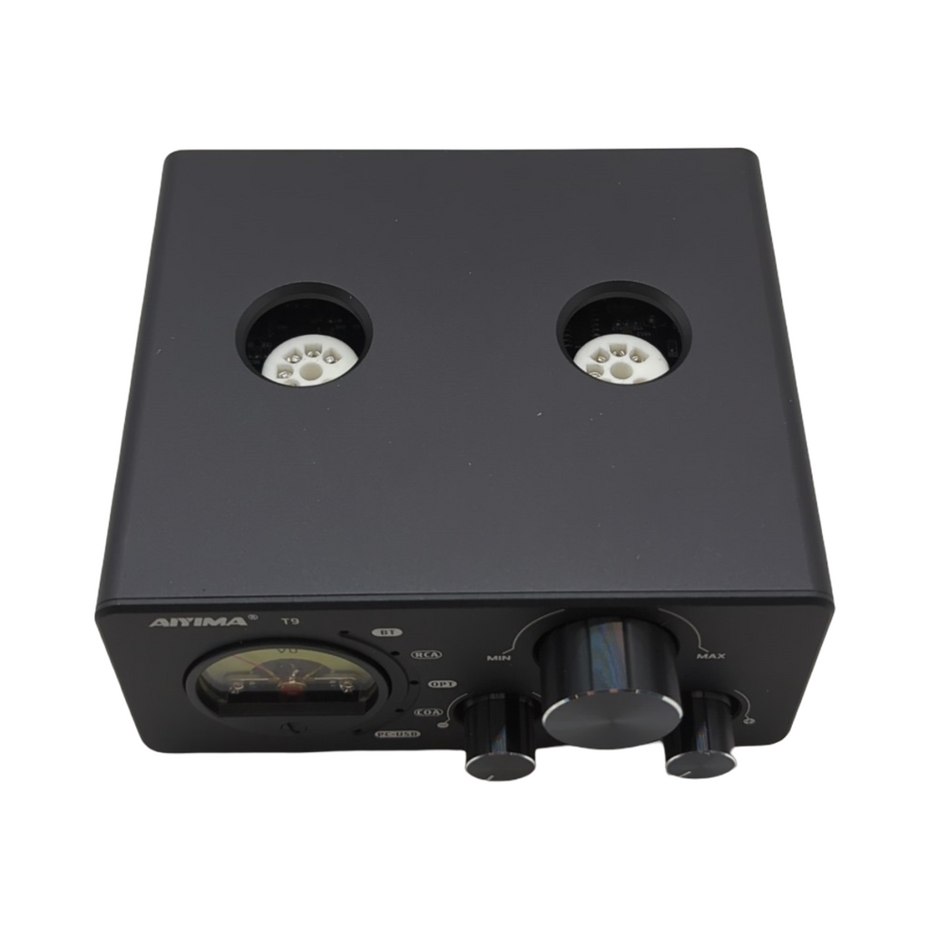 AIYIMA Tube T9 Vakuumrohrverstärker Bluetooth 5.0 USB DAC Stereo-Empfänger Coax Opt HiFi Home Audio Digitalverstärker 100W m