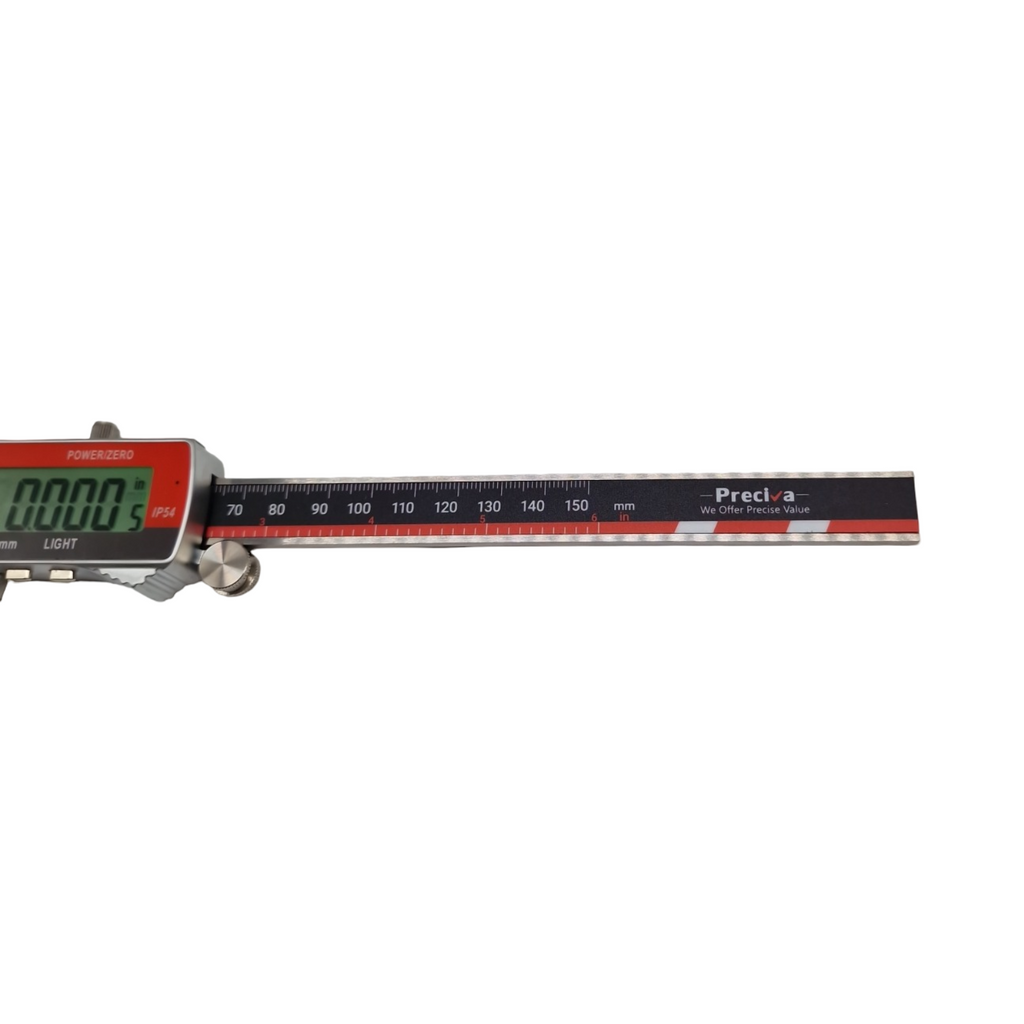 Digitaler Messschieber 150 mm Schieblehre Edelstahl elektronisch LCD-Display wiederaufladbar E