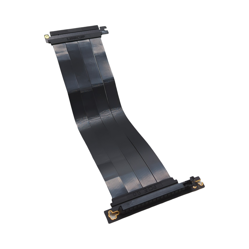LINKUP AVA5 PCIe 5.0 Riser-Kabel x16 128GB/s GPU RTX5090 RX9070 Kompatibel Rechter Winkel