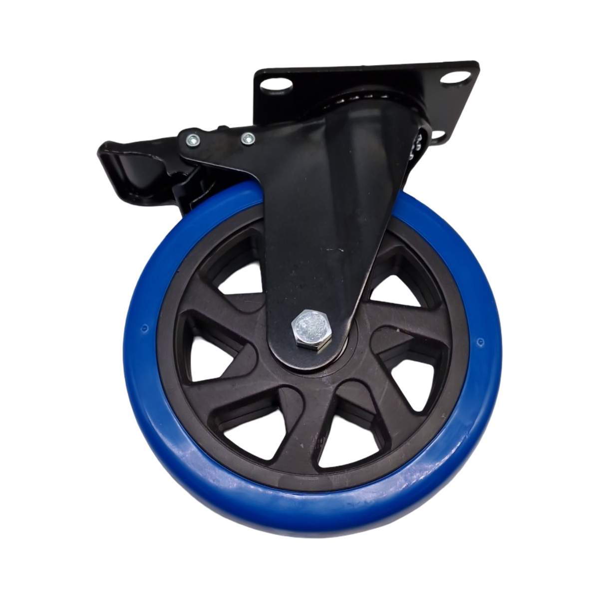 Humagineer Schwerlastrollen 150mm Möbelrollen 4 Dual-Bremse 1200KG Tragfähigkeit 360° drehbar Ruhig Durable Platte Ro