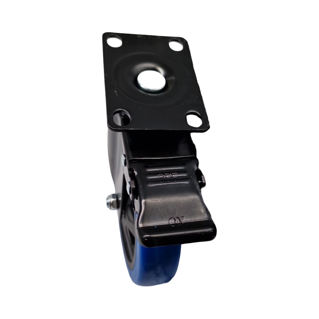 Humagineer Schwerlastrollen 150mm Möbelrollen 4 Dual-Bremse 1200KG Tragfähigkeit 360° drehbar Ruhig Durable Platte Ro