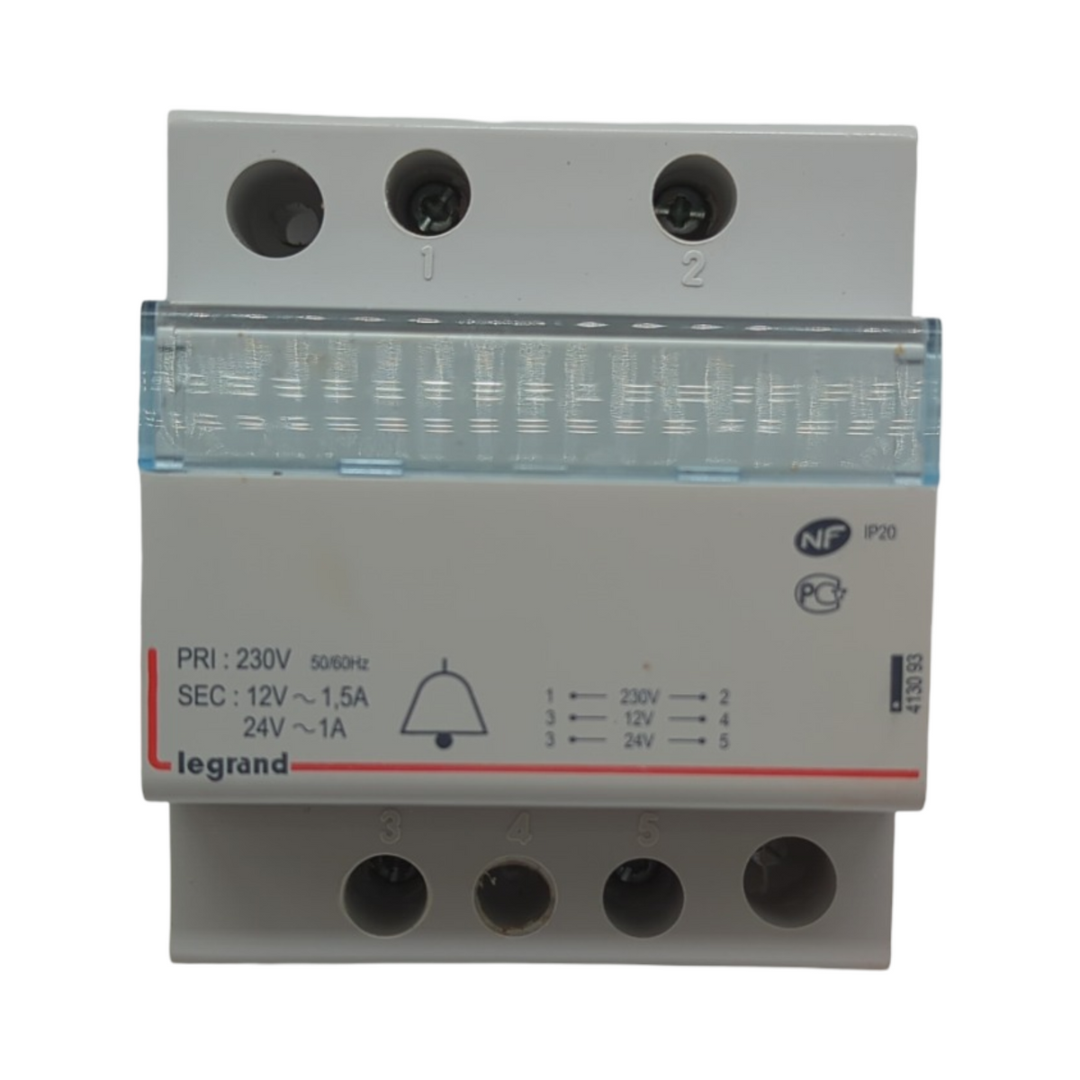Legrand 413093 Transformator 230V auf 24V 12V 24VA 18VA 4 Module