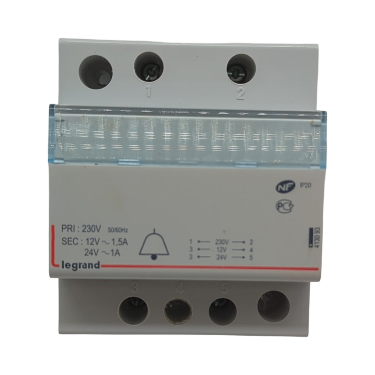 Legrand 413093 Transformator 230V auf 24V 12V 24VA 18VA 4 Module