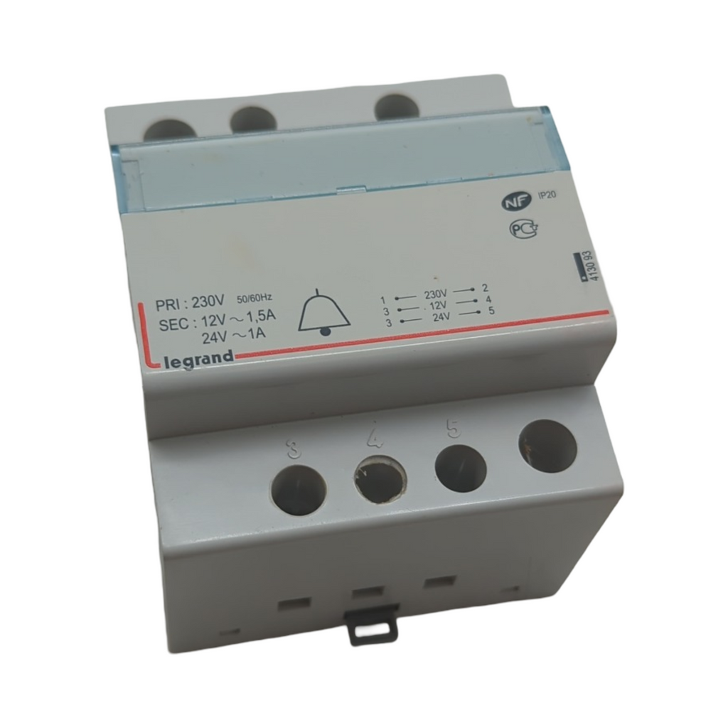 Legrand 413093 Transformator 230V auf 24V 12V 24VA 18VA 4 Module