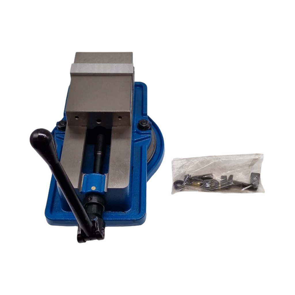 VEVOR Schraubstock 100 mm Gusseisen Metall Tischschraubstock 16 kg für Säulenbohrmaschine