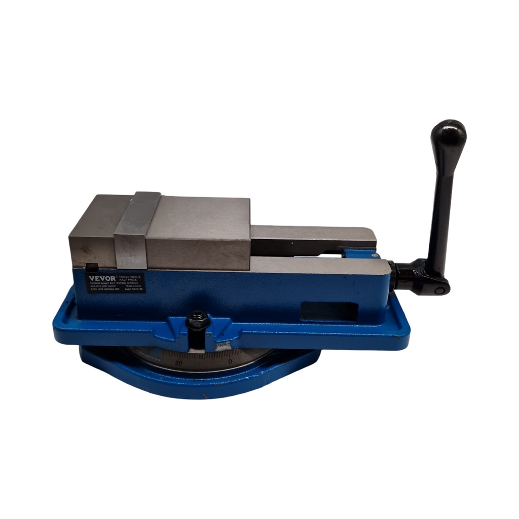 VEVOR Schraubstock 100 mm Gusseisen Metall Tischschraubstock 16 kg für Säulenbohrmaschine