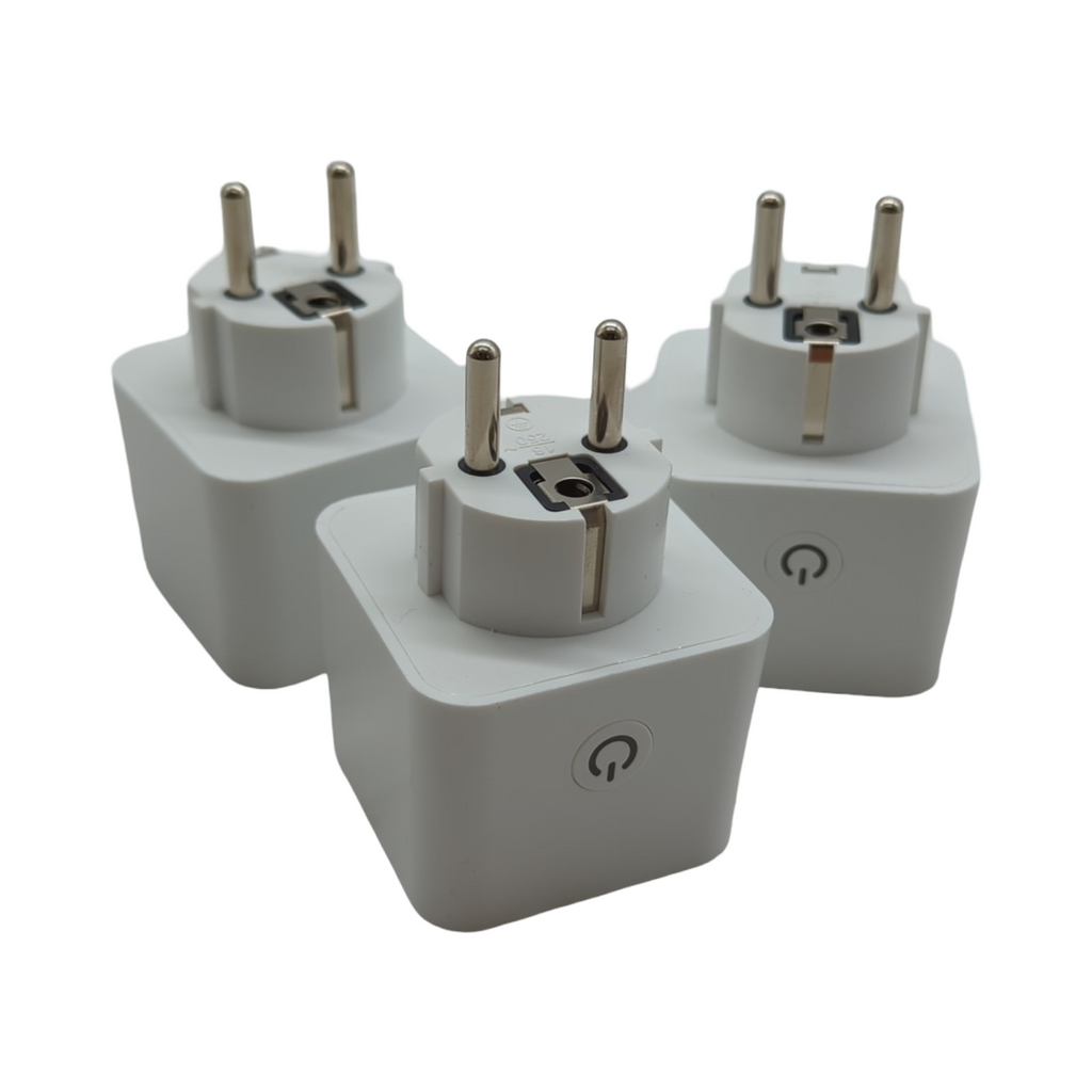 SmartLife Wi-Fi Smart Stecker Typ F Leistungsmesser Weiß 3680W 0-55°C Android IOS
