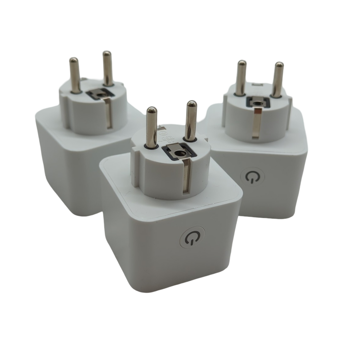 SmartLife Wi-Fi Smart Stecker Typ F Leistungsmesser Weiß 3680W 0-55°C Android IOS