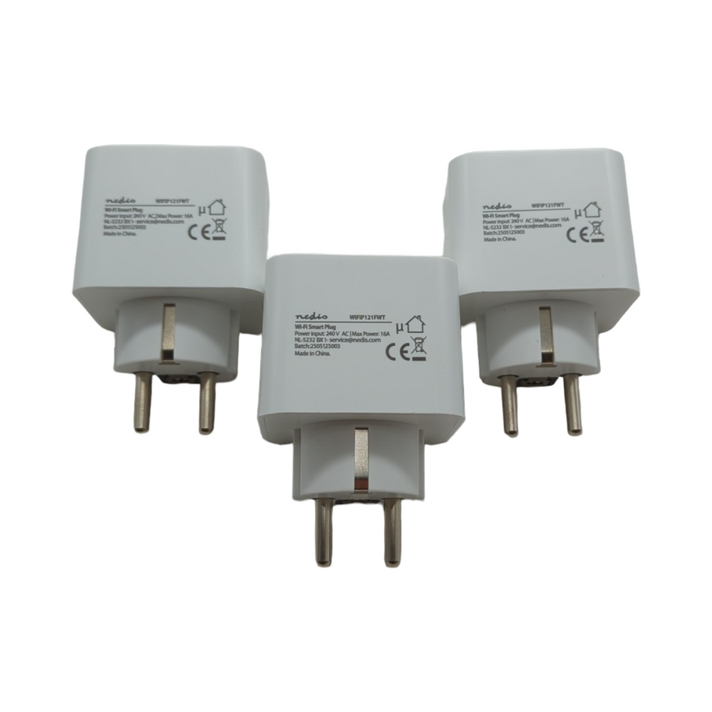 SmartLife Wi-Fi Smart Stecker Typ F Leistungsmesser Weiß 3680W 0-55°C Android IOS