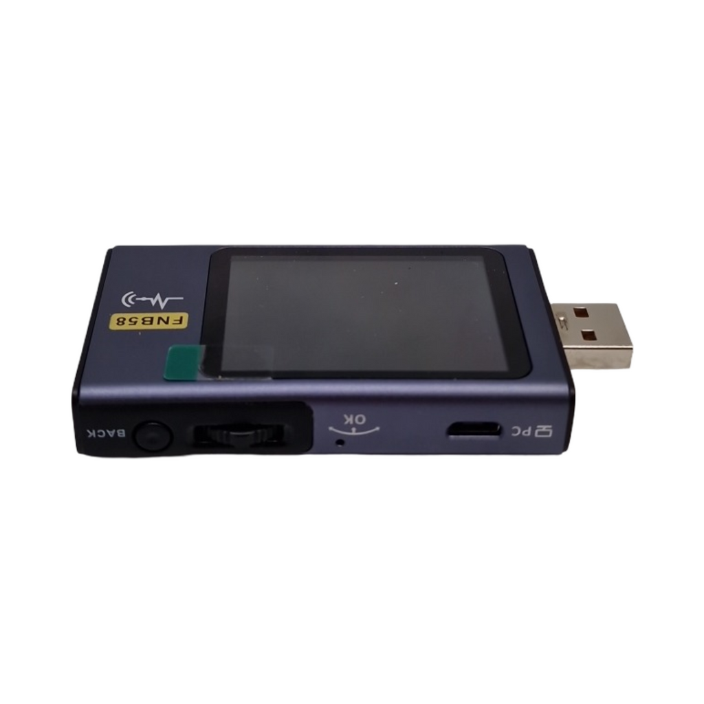 FNB58 USB Tester Digitales Voltmeter Amperemeter Typ C Schnellladungserkennung Kapazitätsmessung Bl