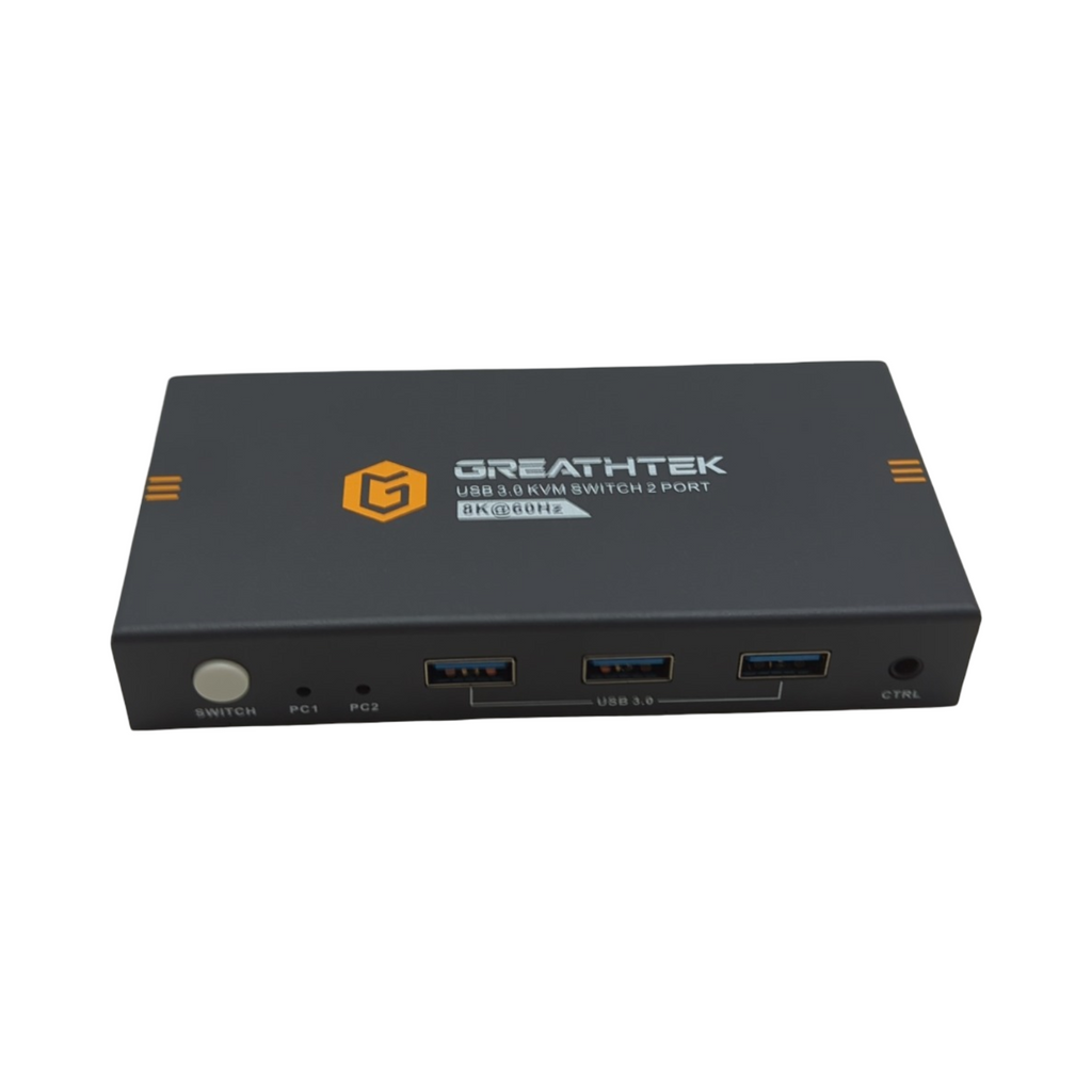 HDMI KVM Switch 8K 60Hz 2 PC 1 Monitor USB 3.0 Switch für Computer mit 3 USB3.0-Geräten C