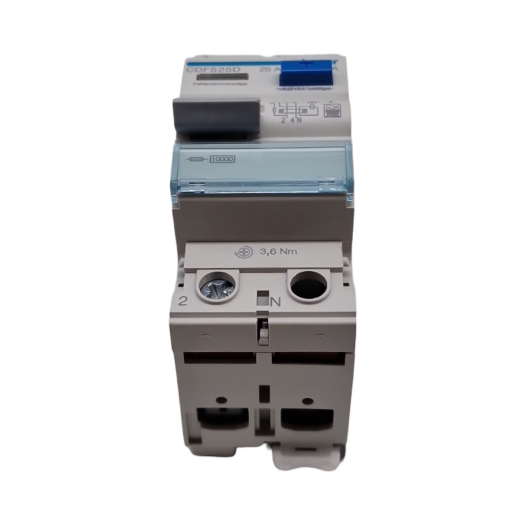 Hager CDF525D Fehlerstromschutzschalter 2-polig 10kA 25A 30mA F