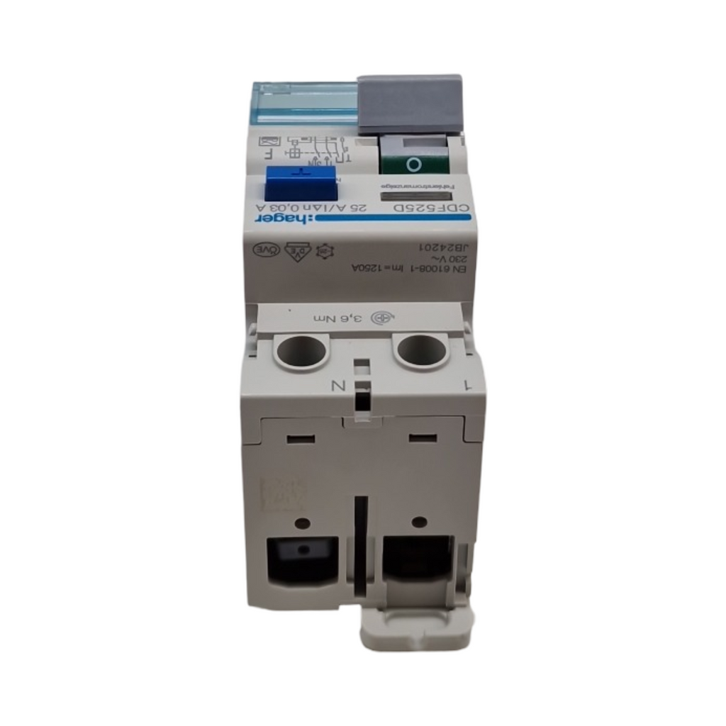 Hager CDF525D Fehlerstromschutzschalter 2-polig 10kA 25A 30mA F