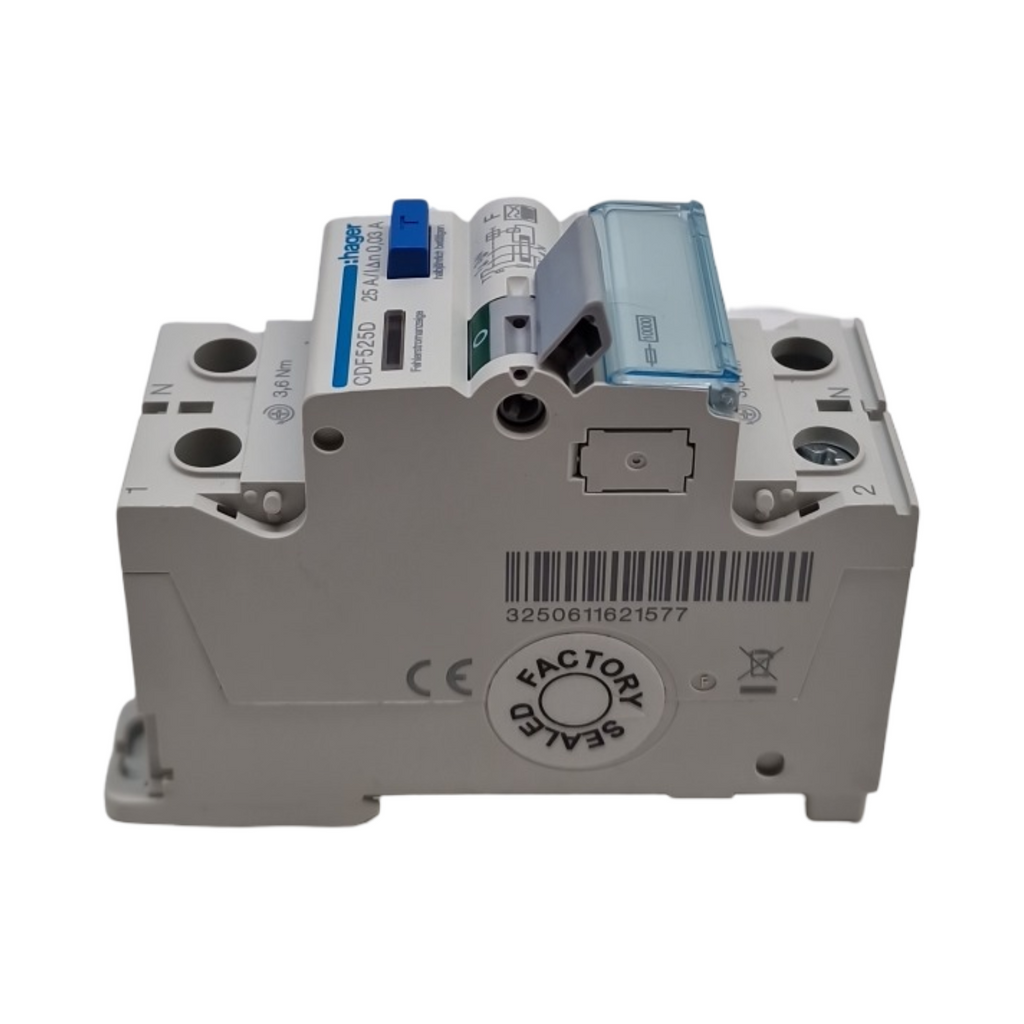 Hager CDF525D Fehlerstromschutzschalter 2-polig 10kA 25A 30mA F