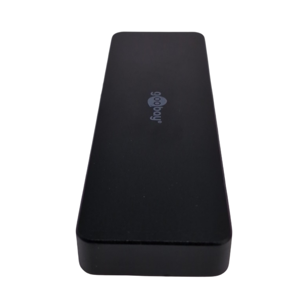 goobay HDMI Matrix Switch 4x2 4K 60Hz Umschalter Audio Extractor Toslink 3.5mm HDCP 2.2 für 2 Monitore