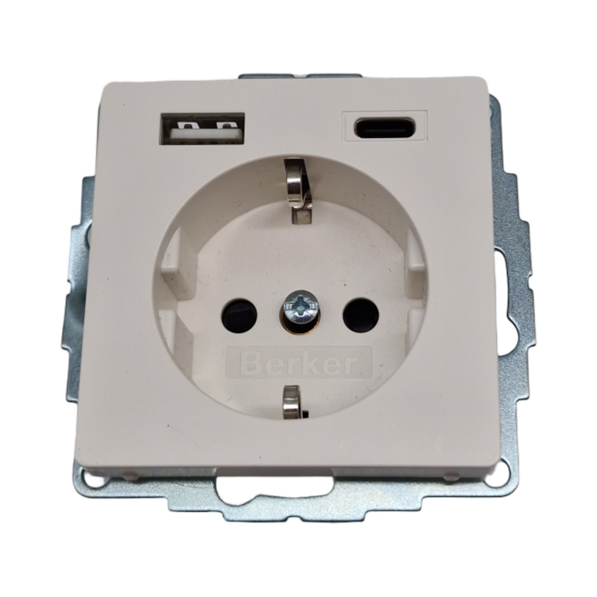 BERKER Steckdose SCHUKO mit USB A-C Q.1 Q3 samt