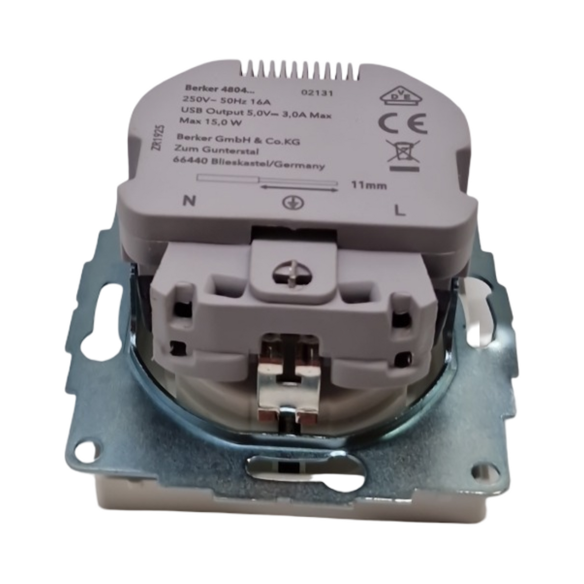 BERKER Steckdose SCHUKO mit USB A-C Q.1 Q3 samt