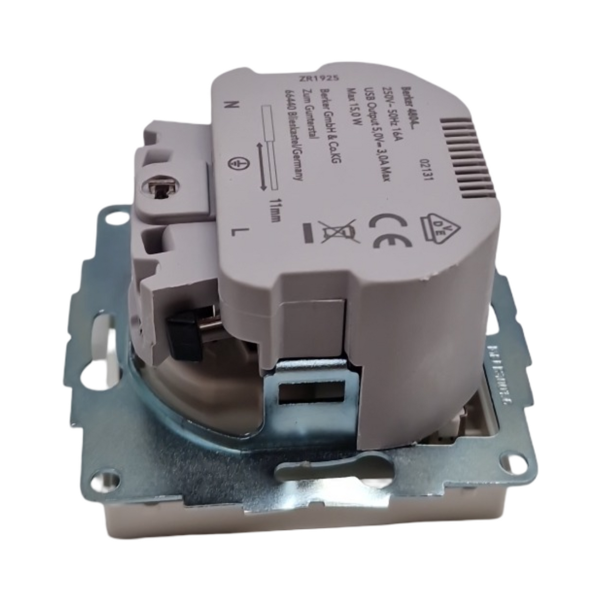 BERKER Steckdose SCHUKO mit USB A-C Q.1 Q3 samt