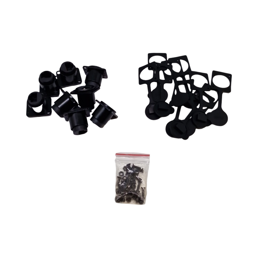PENGLIN 10er Set RJ45 CAT6 Coupler Einbaubuchse D-Type Buchse zu Buchse Ethernet LAN